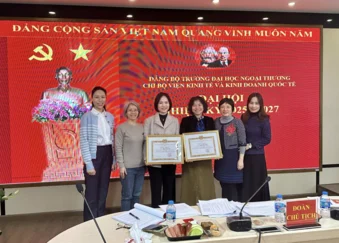 ĐẠI HỘI CHI BỘ VIỆN KINH TẾ VÀ KINH DOANH QUỐC TẾ NHIỆM KỲ 2025 – 2027